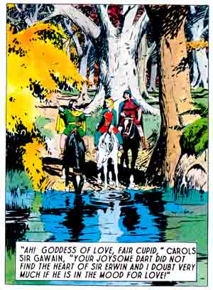 Foster text example from Prince Valiant